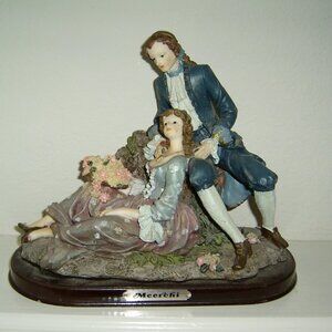 Meerchi Beautiful Resin Victorian Man & Woman Figurine, GUC